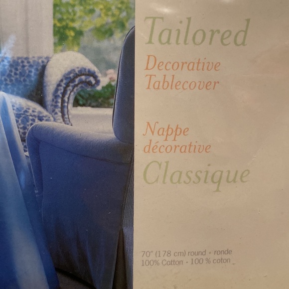 Martha Stewart Tailored Decorative Tablecover - Picture 4 of 6